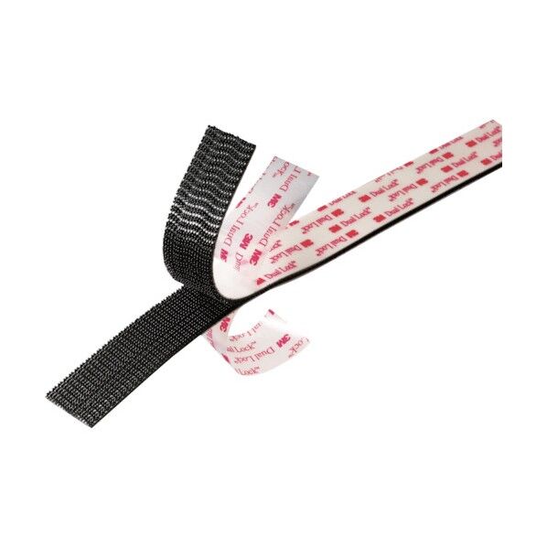 デュアルロックファスナー SJ-3550CF 25.4mmX1m(250ステム) 黒 SJ3550CF 25X1 1P...