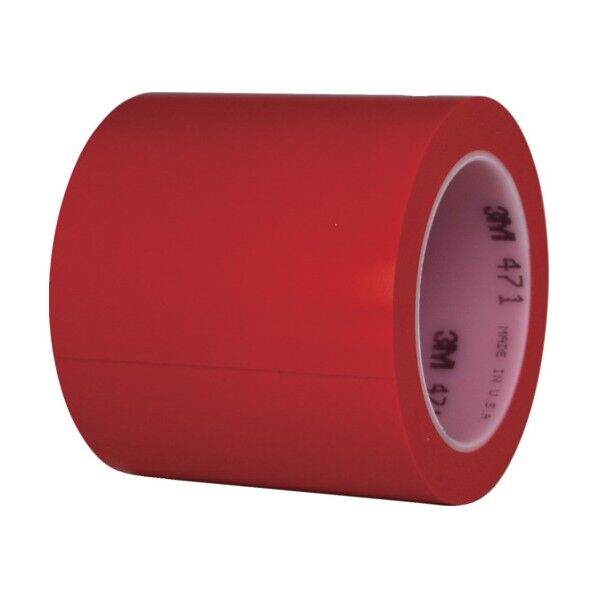 3M 高機能ラインテープ 471 RED 100mm×32m 471 RED 100X32 1P 1巻