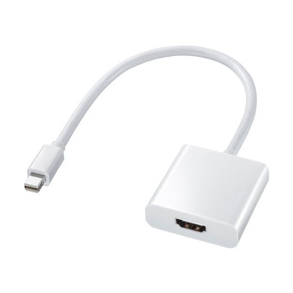 サンワサプライ Mini DisplayPort-HDMI変換アダプタ AD-MDPHD04 1個...