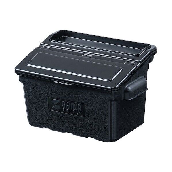  3段式ワゴン用蓋付きサイドBOX 小 CART-FA3ST2BK 1台...