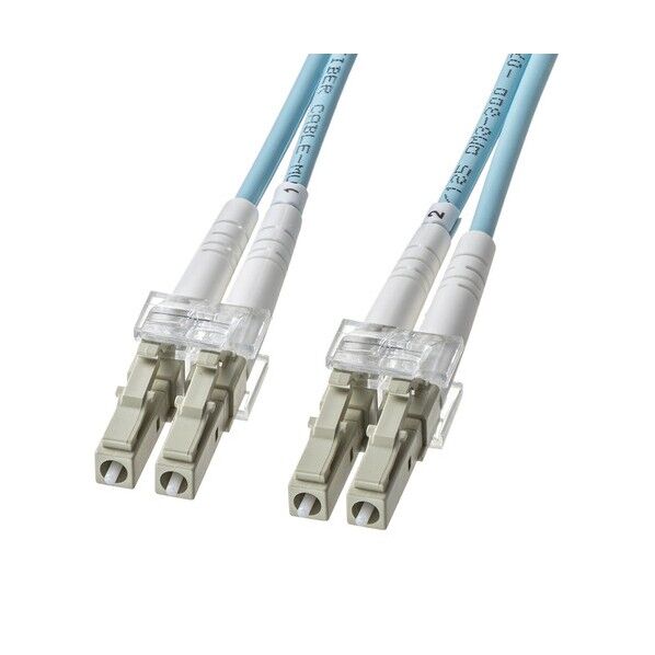 アーマードメガネ型光ファイバケーブル(マルチOM3、LC×2-LC×2、10m)