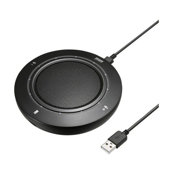  スピーカーフォン WEB会議USBスピーカーフォン MM-MC36 1個...