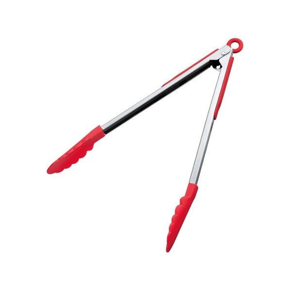 ナイロン万能トング9吋(赤)ストッパー付 KB-KE0118 070566002 1本