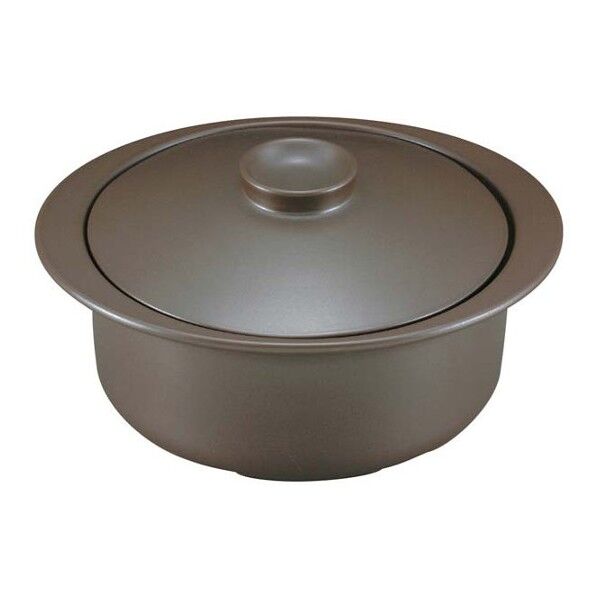 サーマテック IH 洋風土鍋 MT497 6960100 ブラック 9号 63-7202-99 1点