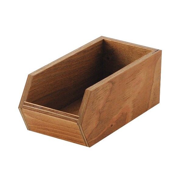 EBM 木製オーガナイザーボックス ダークウォールナット塗装 6773100 63-7155-24 1点