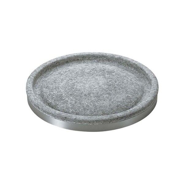 長水 遠赤 石焼プレート 丸型ハンドル無 6720200 20cm 61-6831-12 1点