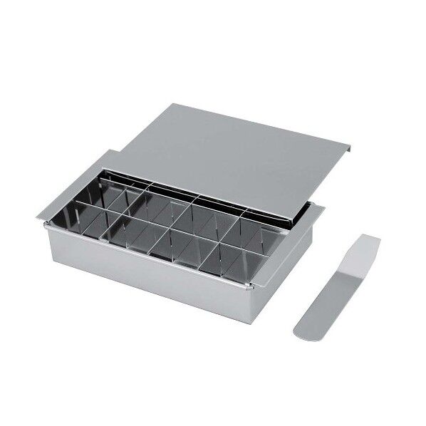 18-0 仕切付 玉子ドーフ器(蓋付)12個取 5614210 63-7128-27 1点