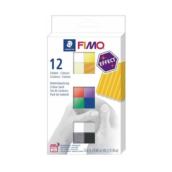 ステッドラー日本 フィモ エフェクト ハーフサイズ 12色セット 8013 C12-1 12本