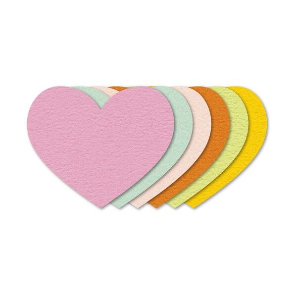 ササガワ POP ぷちカード ハート 中 1607020 16-7020 12枚...