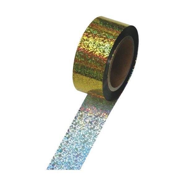 メッキテープ メッキテープ ホログラム 金 50mm×100m 4004396 40-4396 1点