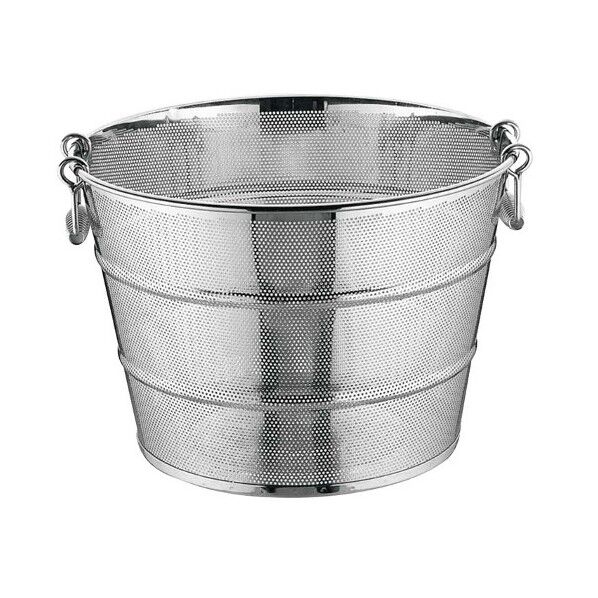 UK18-8パンチング揚げザル深型51cm補強付ヨコ 070418051 1個