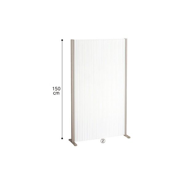 アコーディオンパーティション H150cm W135cm 61-660-44-4 ホワイト 61-7320-65 1点