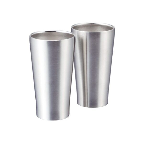 ステンレスタンブラー 350mL サテン2客セット 6157-057 63-1927-95 1点