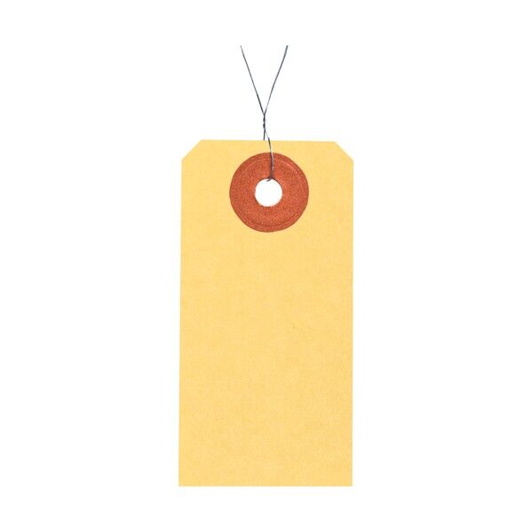 ササガワ 荷札 荷札 豆 一穴 2506110 クラフト 25-6110 2000枚