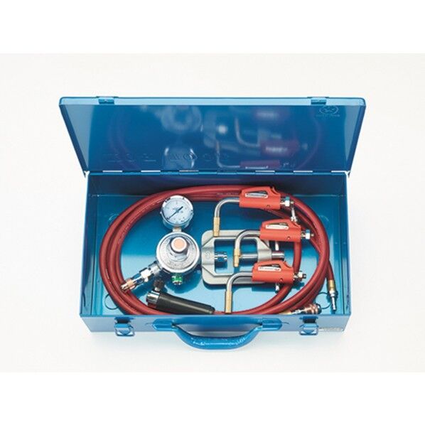 先端90°ワンタッチ着火式アセチレンバーナーキット10mホース・チップフルセット