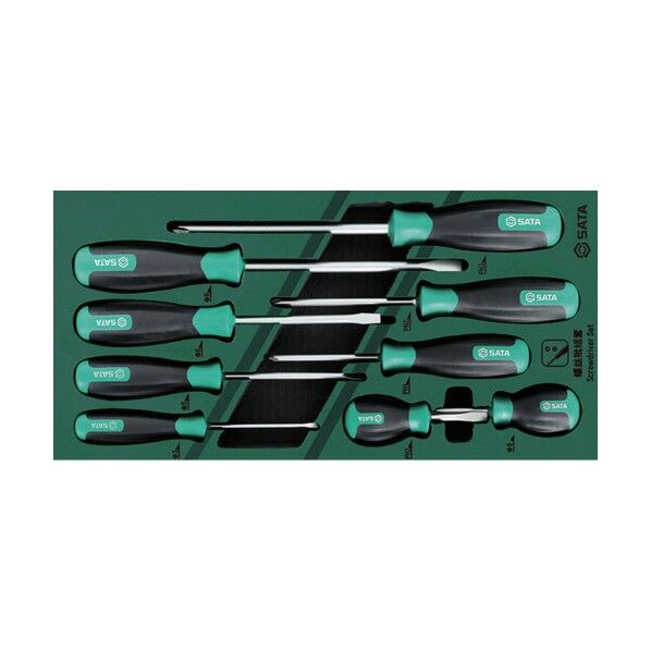 SATA ドライバー 9点 セット トレー入り 09913A 1S