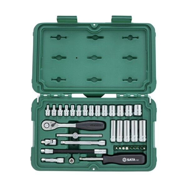 SATA 6角ソケットレンチセット 差込角6．35mm（36点） 09001 1S