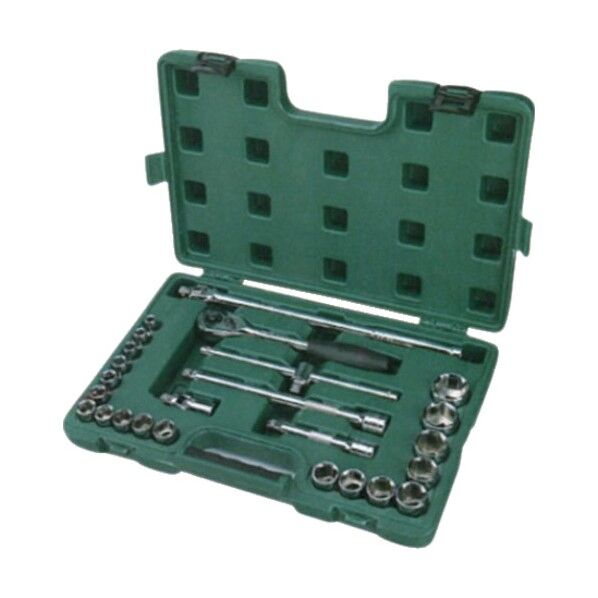 SATA 6角ソケットレンチセット 差込角12．7mm（25点） 09061 1S