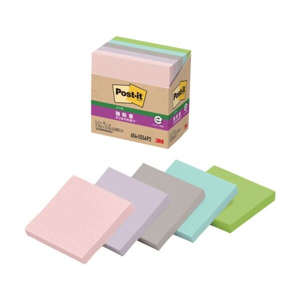 ポスト・イット 強粘着ノート 再生紙 654-5SSAP2 450枚x10パック