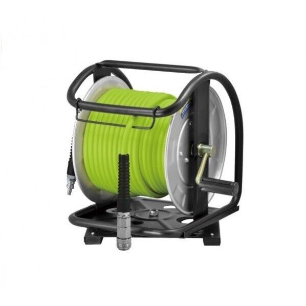 高圧用C型エアドラム 【回転台付 】ウルトラライトホース(グリーン) 30m 25%軽量 エアホースリール グリーン ULD-630G-TC 1台