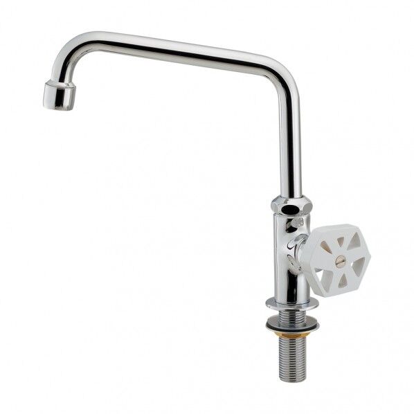 泡沫立形自在水栓 ホワイト 700-798-W 1個