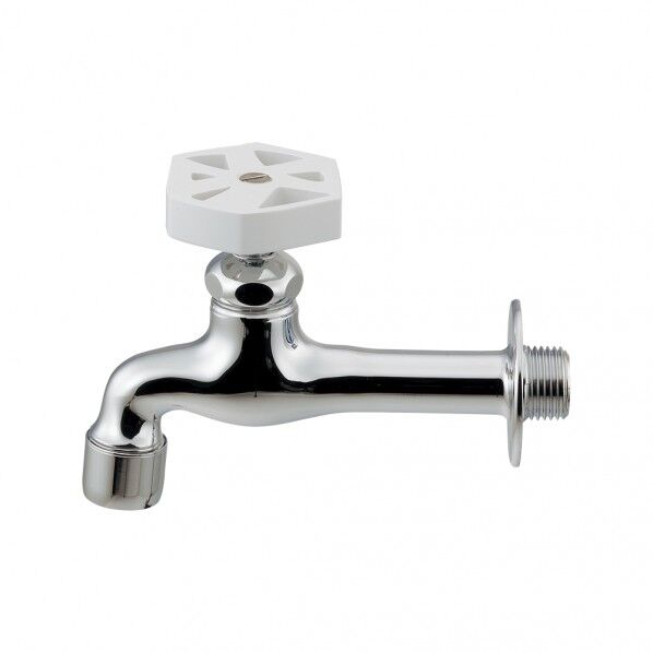 泡沫胴長横水栓 ホワイト 702-225-W 1個