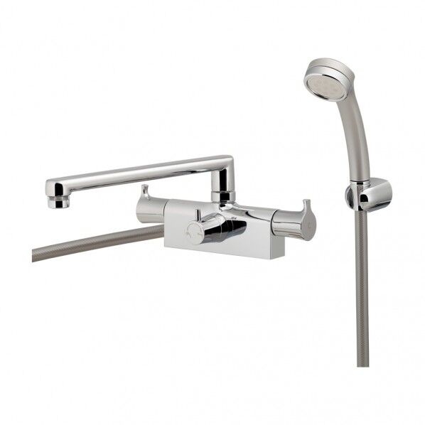 バス用2ハンドルシャワー混合栓(台付) 152-231 1個...