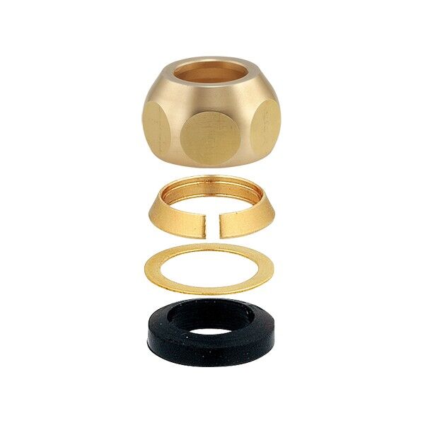 露出配管用継手 止水栓給水管固定ナット