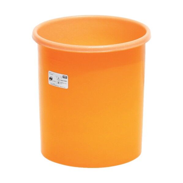 M型丸型容器38L オレンジ 385×410mm M-38 1個