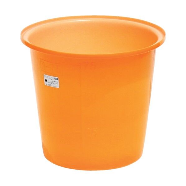 M型丸型容器75L オレンジ 595×520mm M-75 1個