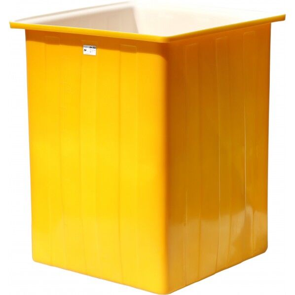 【車上渡し】KH型容器角型特殊容器1000L イエロー KH1000 1個