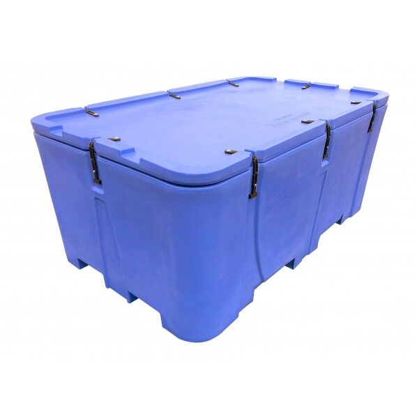 ジャンボコンテナKWC1000N 本体蓋付 ●外寸法(mm):幅1860×奥行1145×高さ760
●内寸法(mm):幅1680×奥行965×高さ610
●フタ寸法(mm):幅1860×奥行1145×高さ(厚み)88
●本体蓋セット寸法 (外寸法)(mm):幅1860×奥行き1145×高さ810 ライトブルー KWC1000N+KWC1000NF 1台...