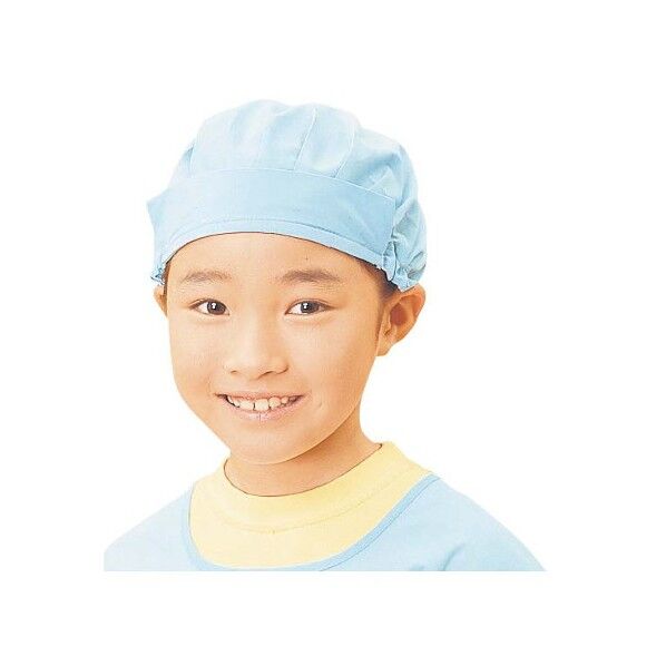 学童給食帽子 SKVA363 フリー ツバ付 ブルー 7585080 63-7226-90 1点