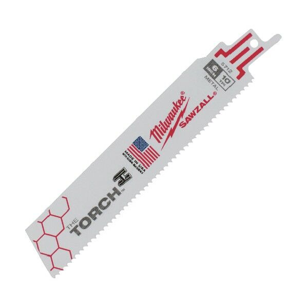 TORCH金工用レシプロソーブレード 10TPI 152mm(5本パック) 48-00-5712 1個...