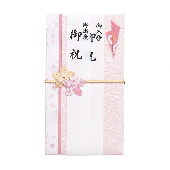 マルアイ お祝金封 577 桃 100×180mm 桃 キ-577P 1枚