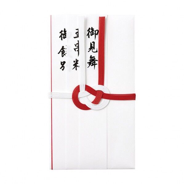 マルアイ コットン祝金封 赤白7本結切 のし無 100×180mm キ-CH14 3枚