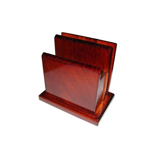 木製 角 メニュー・ナフキン立(15190) 7578600 61-6829-11 1点