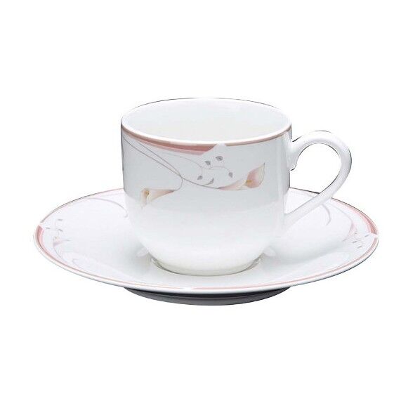 フラワーピンク コーヒーカップ OFM01-305 7538660 63-7193-18 1点