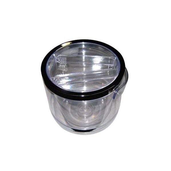 アクリル 二重 アイスバケット(トング蓋付)WF-017 7505900 61-6803-49 1点