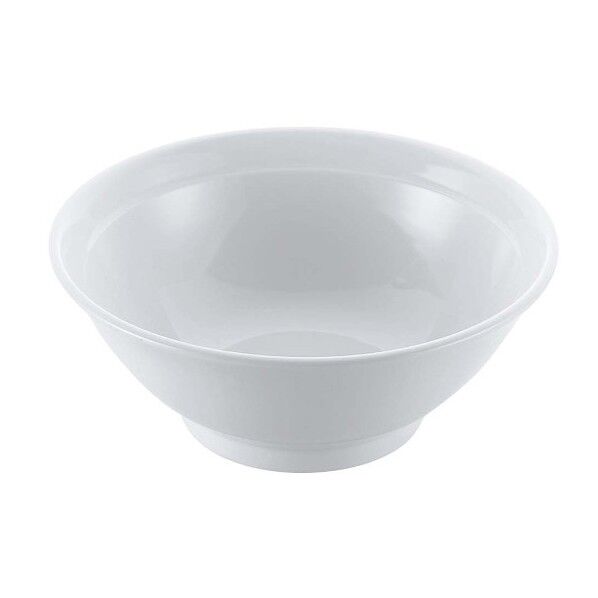 磁器 中華食器 白リム 高台丼 6.5寸 8179840 63-7195-24 1点