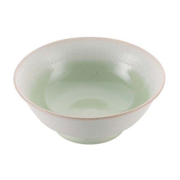 磁器 中華食器 釉彩若草 高台丼 6.8寸 8179720 63-7195-13 1点