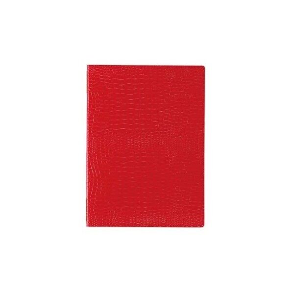 えいむ ピンホールクロコタッチメニューブック GB-122 8132670 レッド 中 61-7997-99 1点