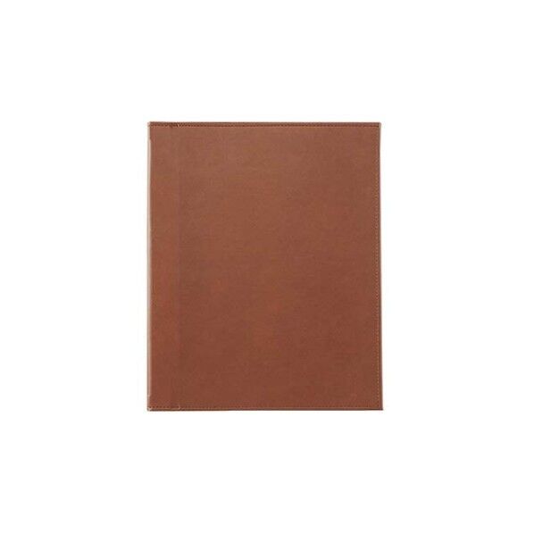 えいむ ホック式合皮メニューブック HB-601 8132520 ブラウン 61-7997-88 1点