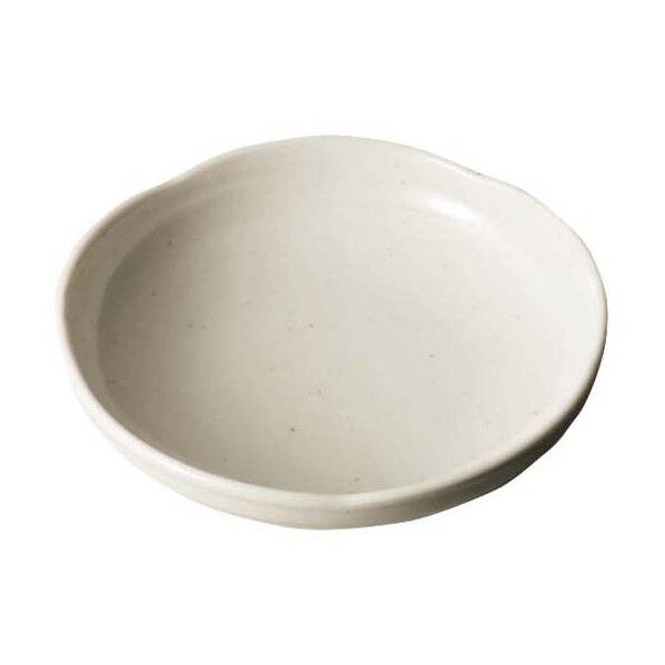 メラミン 粉引 主菜皿 16cm OD-16-KH 8110000 63-7199-17 1点