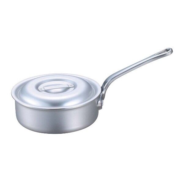 EBM アルミ プロシェフ 電磁 浅型片手鍋(目盛付)27cm 8109200 63-7096-10 1点