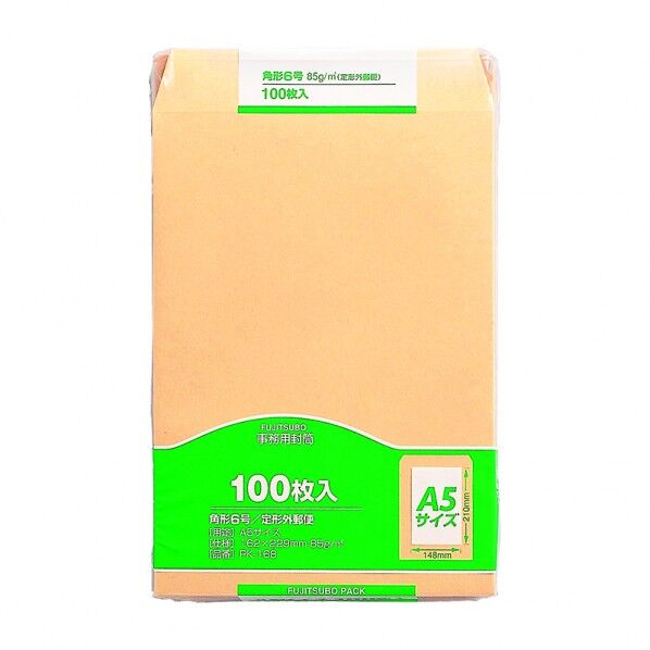 クラフト封筒 角6 85g 100枚入