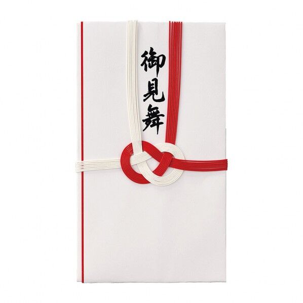 祝金封 赤白7本結切 お見舞 105×185mm キ-112 1枚