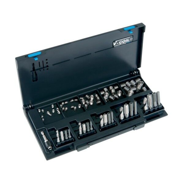 VOELKEL インサートねじワークショップキット（電動工具用） M5ーM12 04381 1S