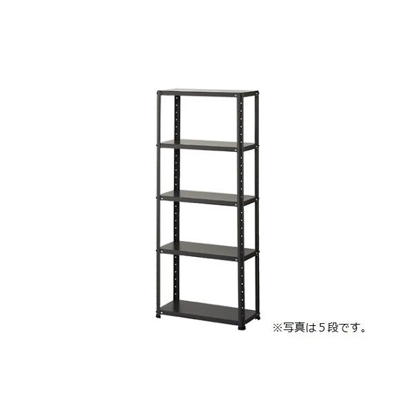 ライトラックW60cm 4段 61-363-1-4 スレートグレー 61-7333-03 1点