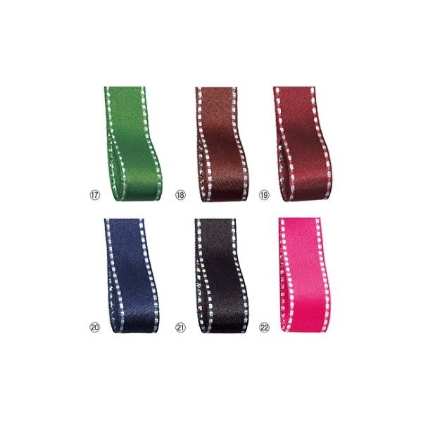 リボン グリッターWサテン 12mm幅 61-276-5-20 ネイビー 61-7276-87 1点